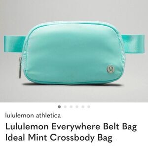 🍋Lululemon Everywhere Belt Bag 1L - Ideal Mint  🩵